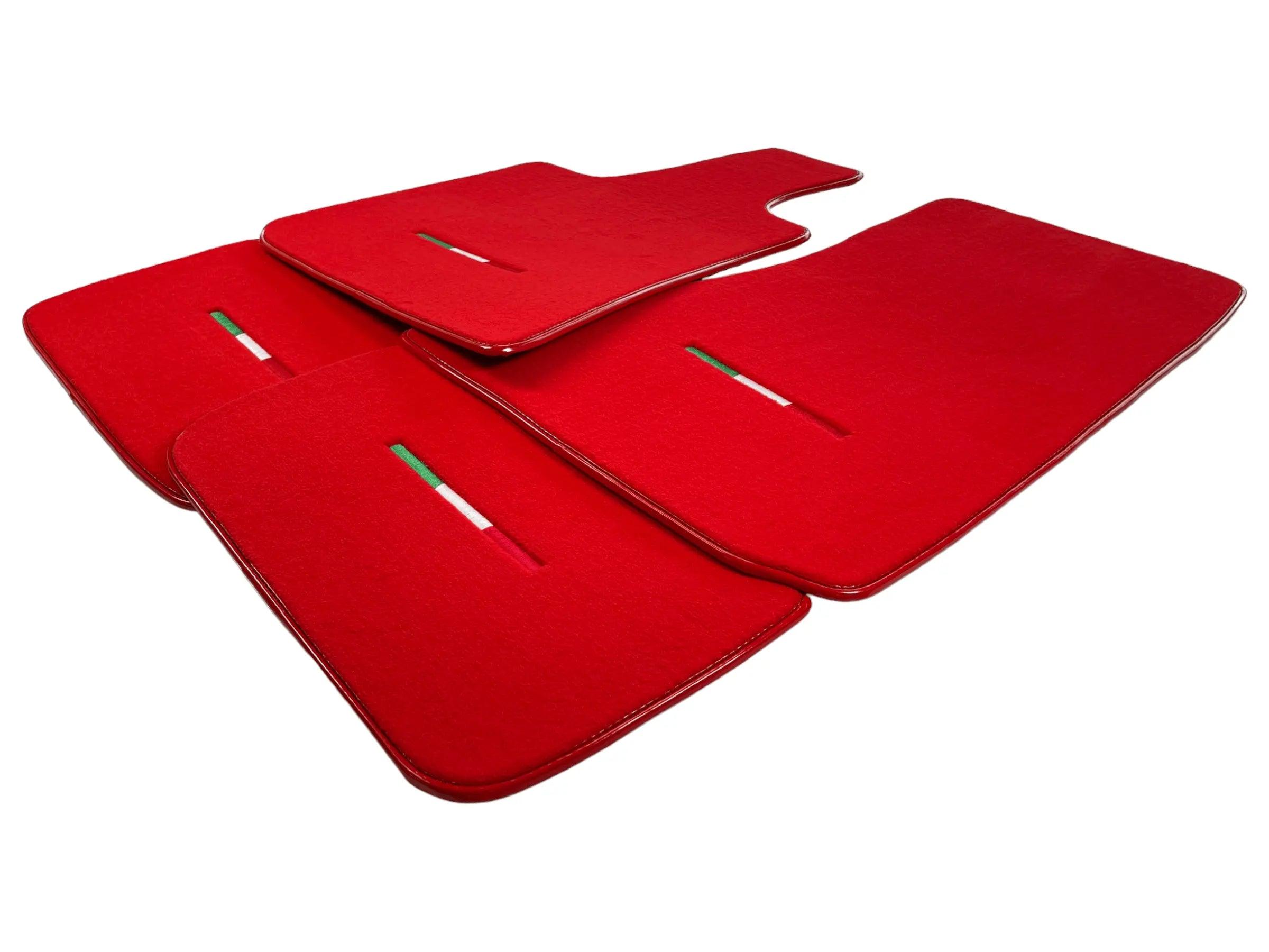 Red Floor Mats For Maserati Grecale (2023-2024) Italy Edition - AutoWin