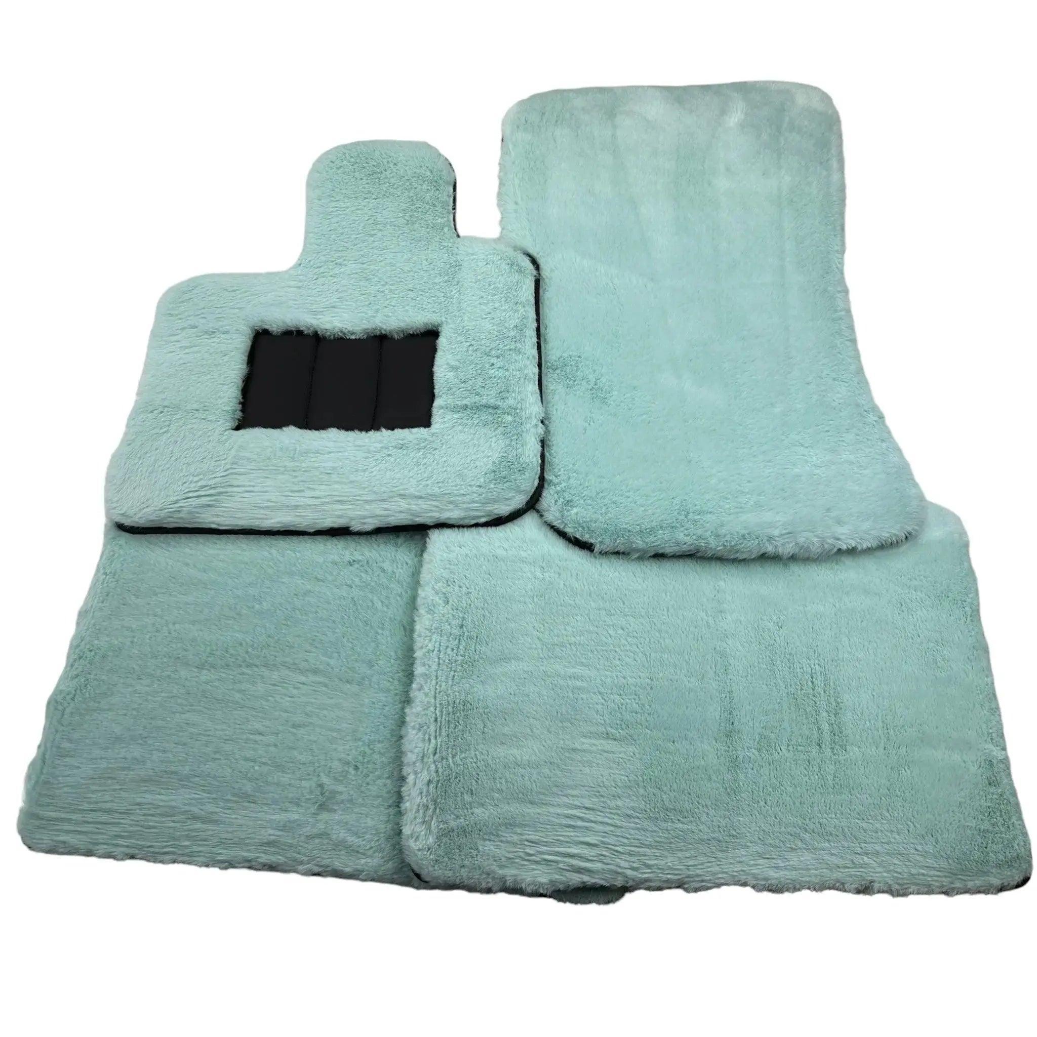 Tiffany Blue Sheepskin Floor Mats For Rolls Royce Cullinan Rr31 2018-2023 Er56 Design Brand