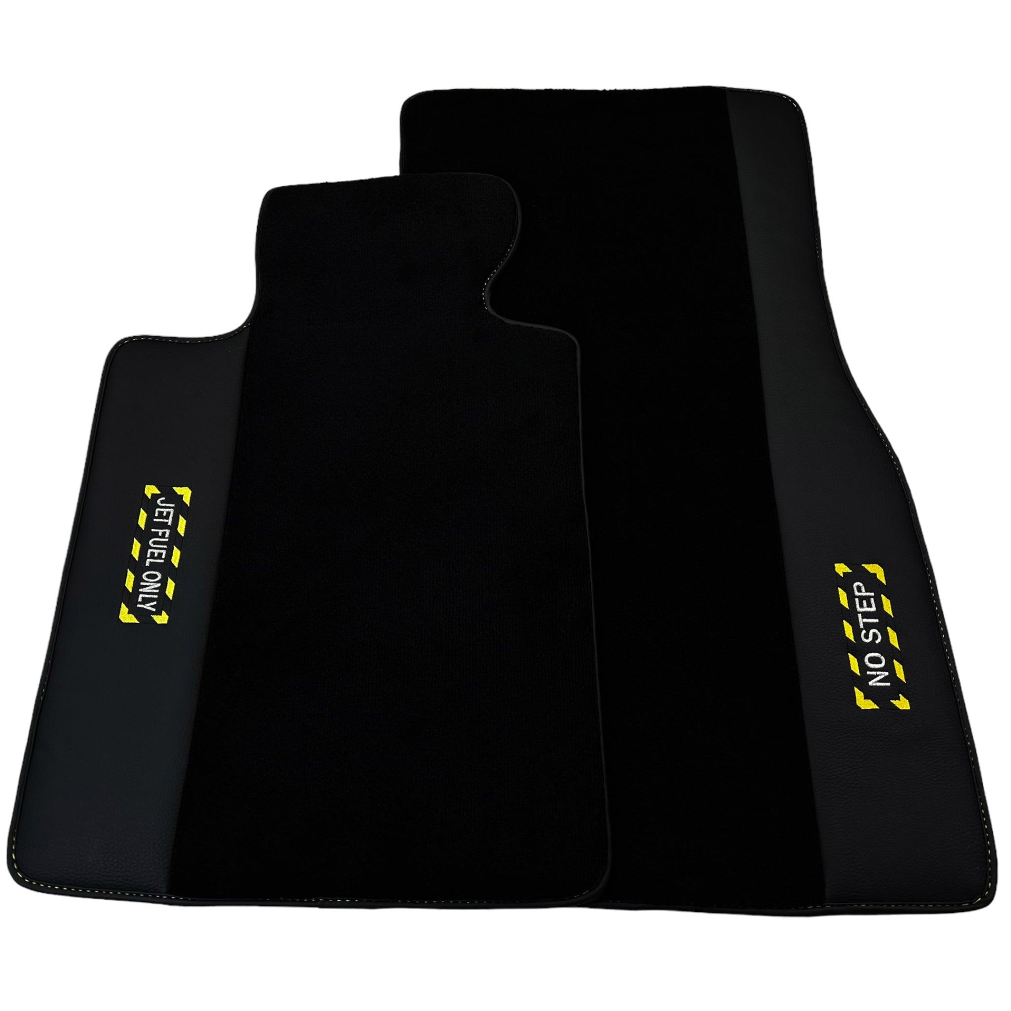 Black Floor Floor Mats For BMW M3 F80 Series | Fighter Jet Edition AutoWin Brand - AutoWin