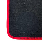 Black Floor Floor Mats For BMW M5 Series F90 | Fighter Jet Edition AutoWin Brand |Red Trim