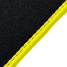 Black Floor Mats For BMW 3 Series G21 5-door Wagon | Fighter Jet Edition | Yellow Trim