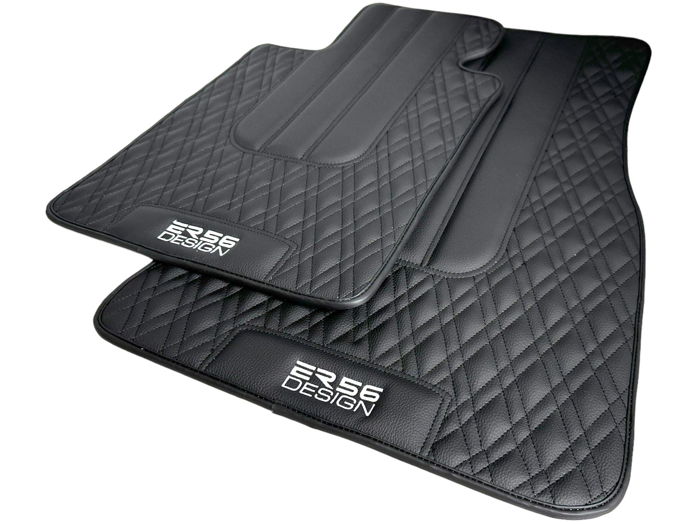 Floor Mats For BMW M5 E60 Black Leather Er56 Design - AutoWin