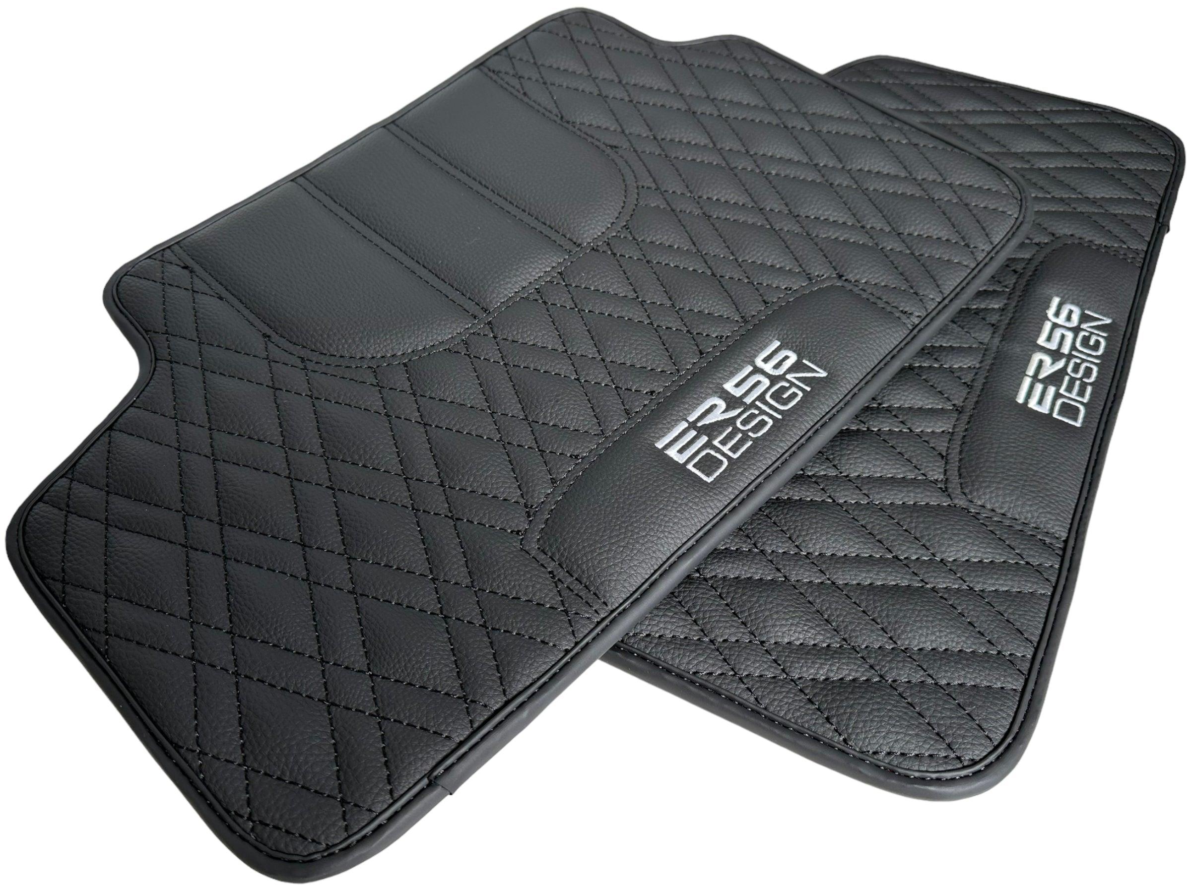 Floor Mats For BMW M5 F10 Black Leather Er56 Design - AutoWin