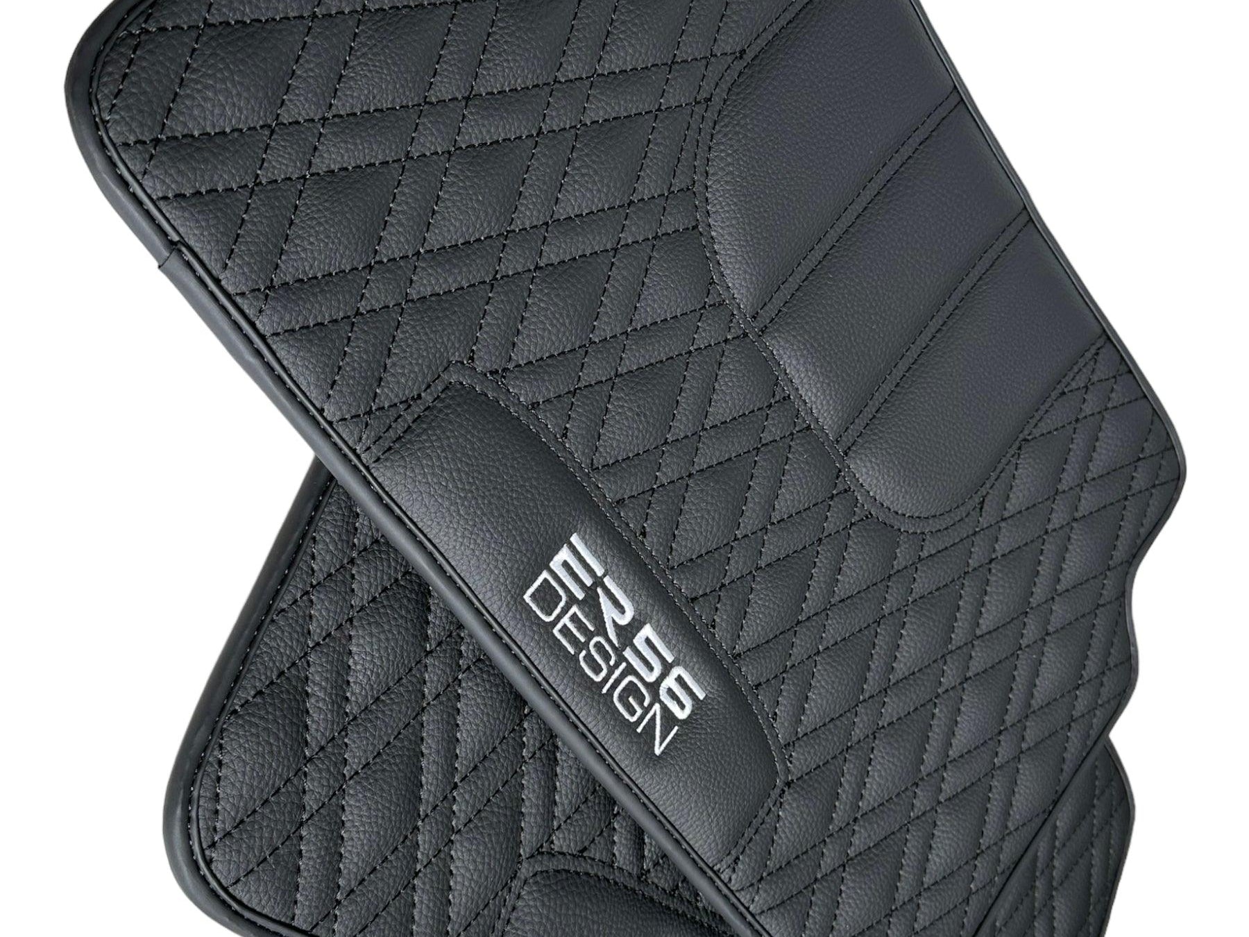 Floor Mats For BMW M6 F13 Coupe Black Leather Er56 Design - AutoWin