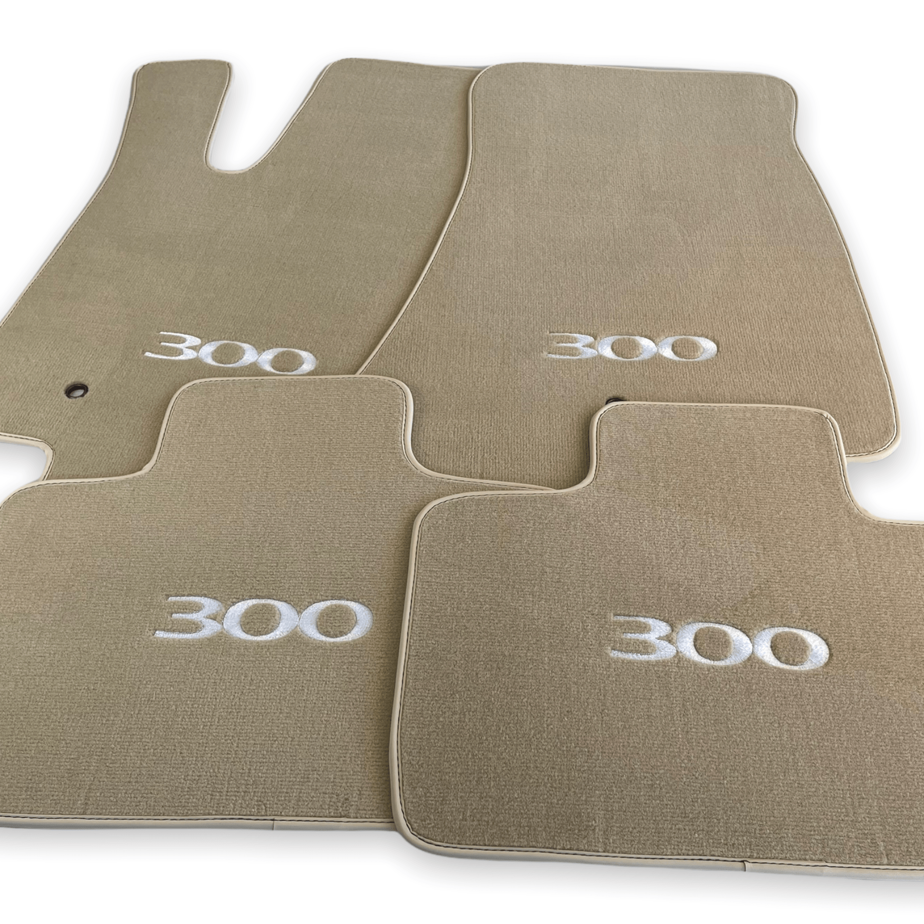 Floor Mats For Chrysler 300C Beige 2011-2022 - AutoWin