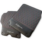 Floor Mats For Ferrari California Convertible 2008-2014 Leather Carbon Edition - AutoWin