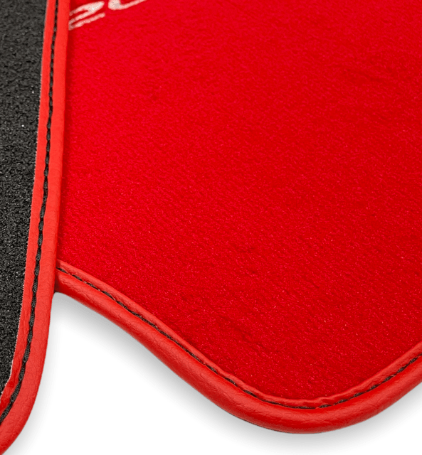 Floor Mats For Honda S2000 2000–2004 Red Tailored With White S2000 Logo - AutoWin