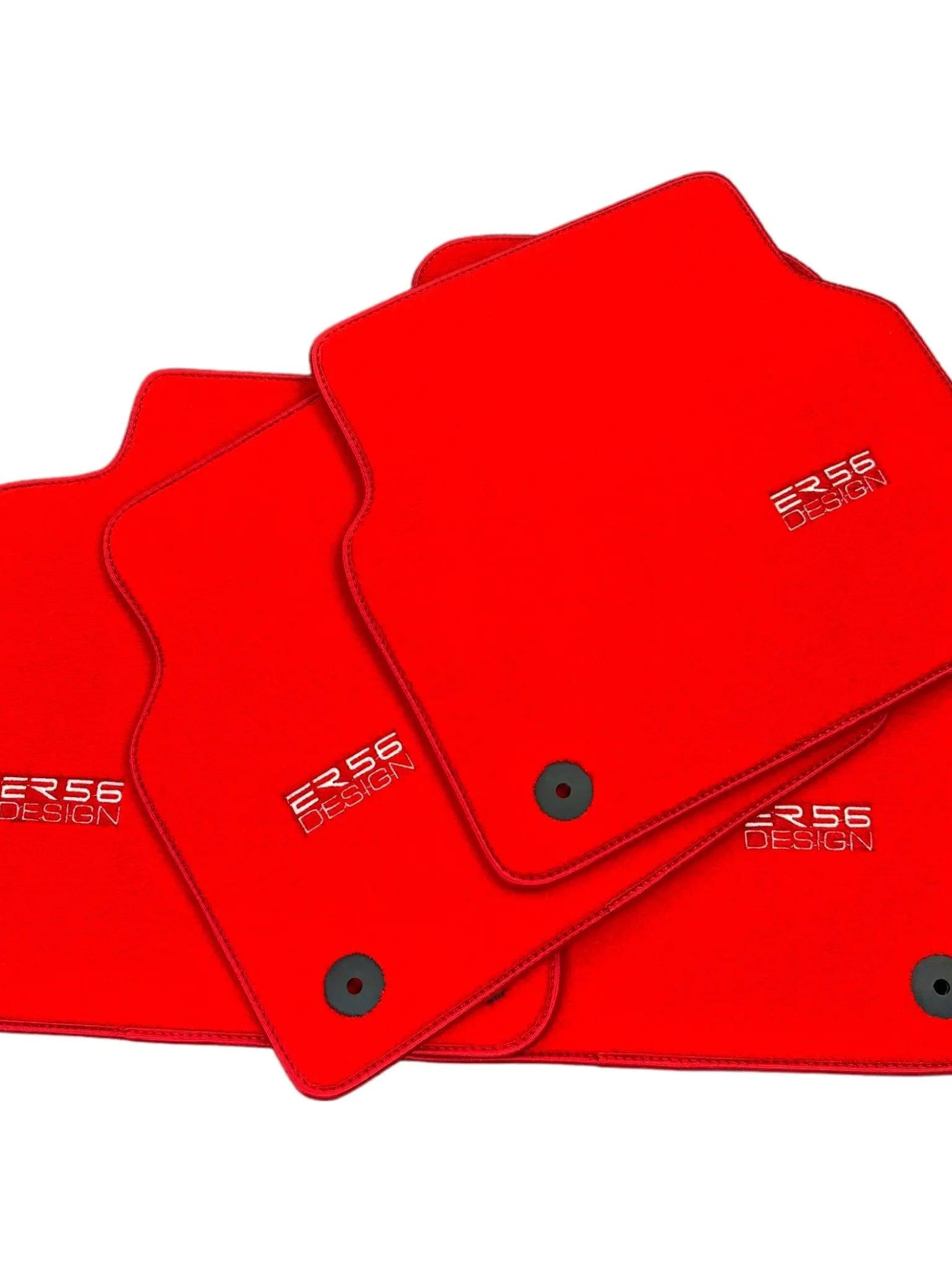 Red Floor Mats for Audi A7 - C7 (2010-2018) | ER56 Design