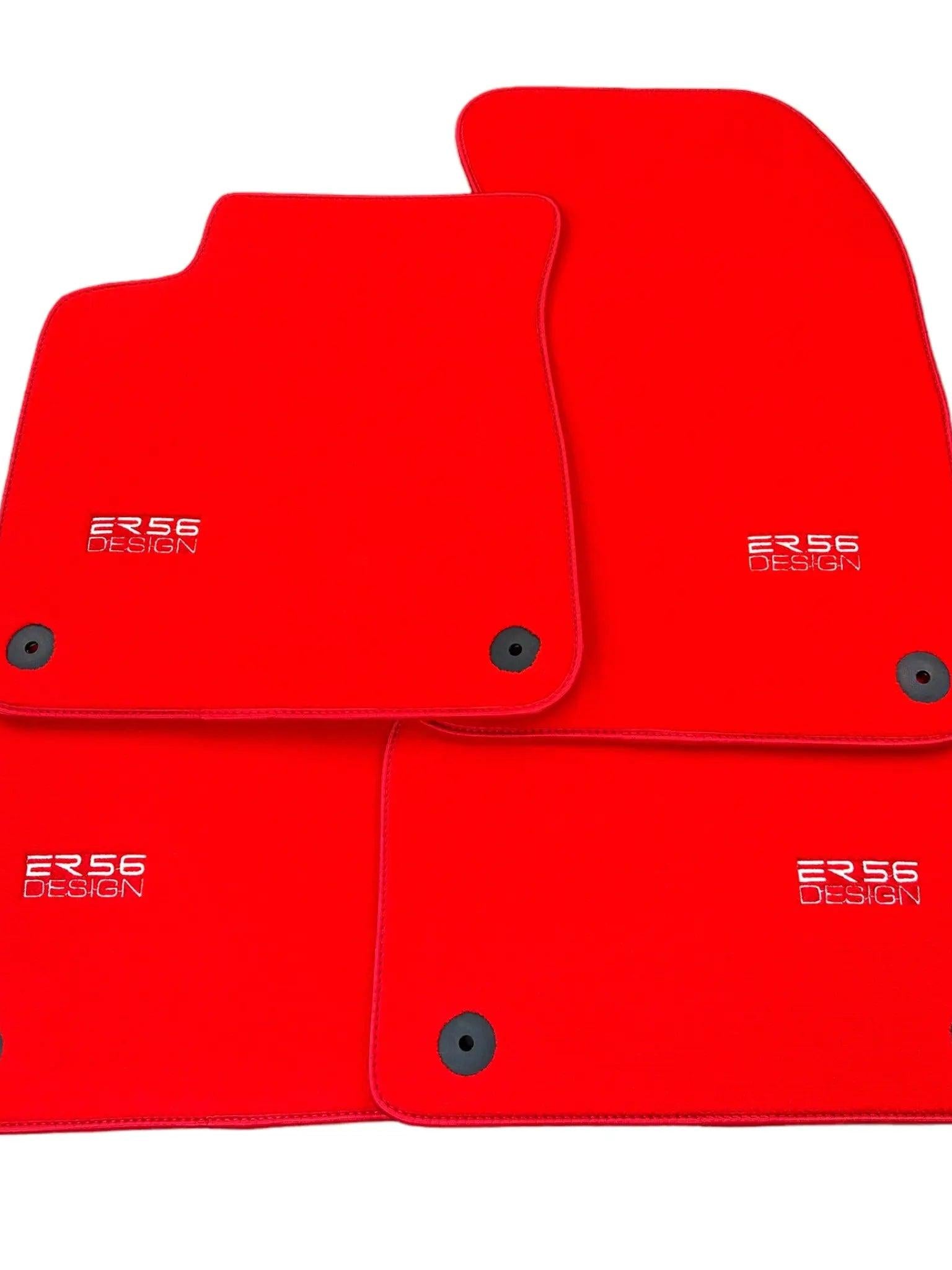 Red Floor Mats for Audi Q7 4M (2015-2019) | ER56 Design