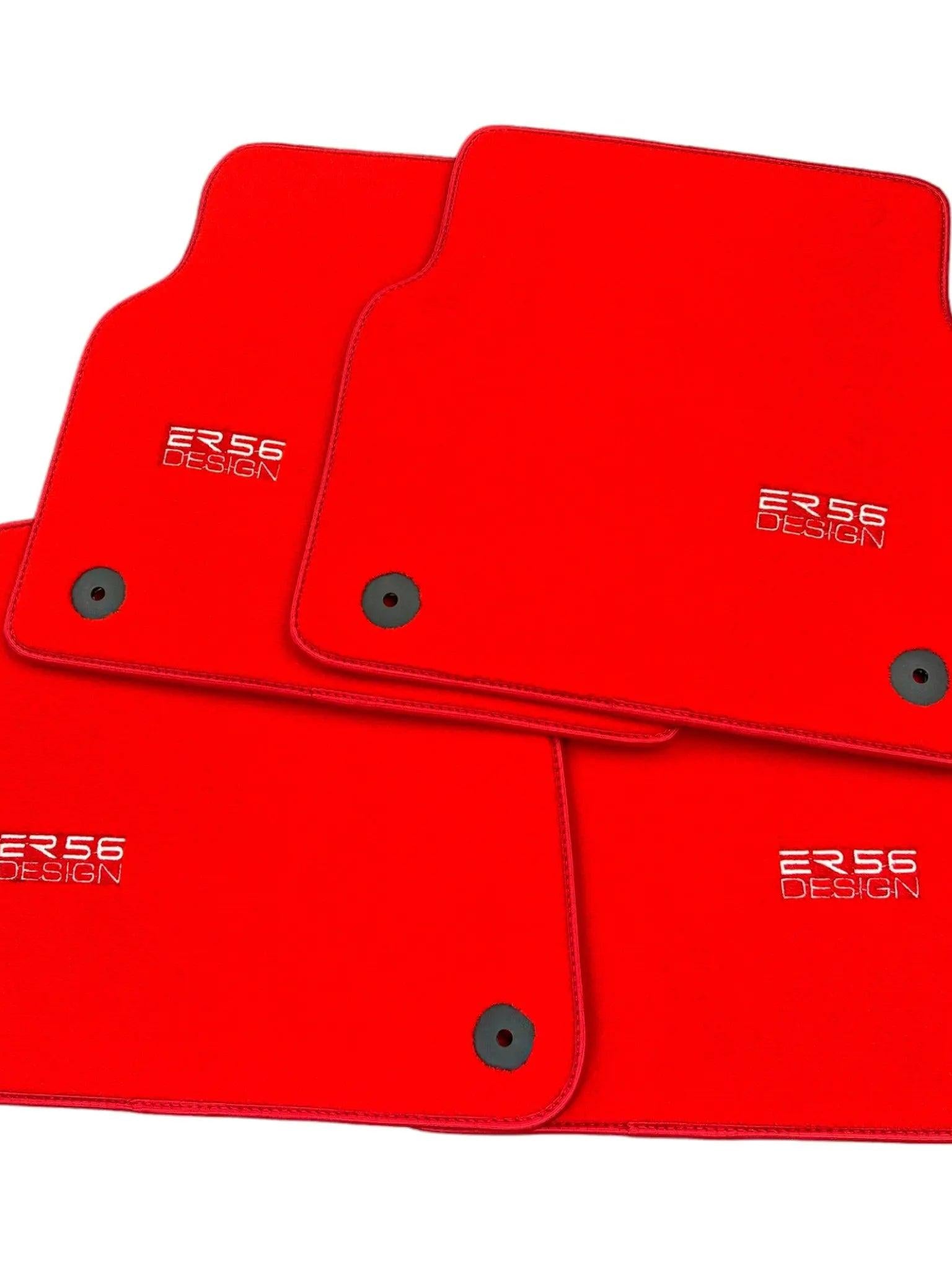 Red Floor Mats for Audi Q7 4M (2019-2023) | ER56 Design