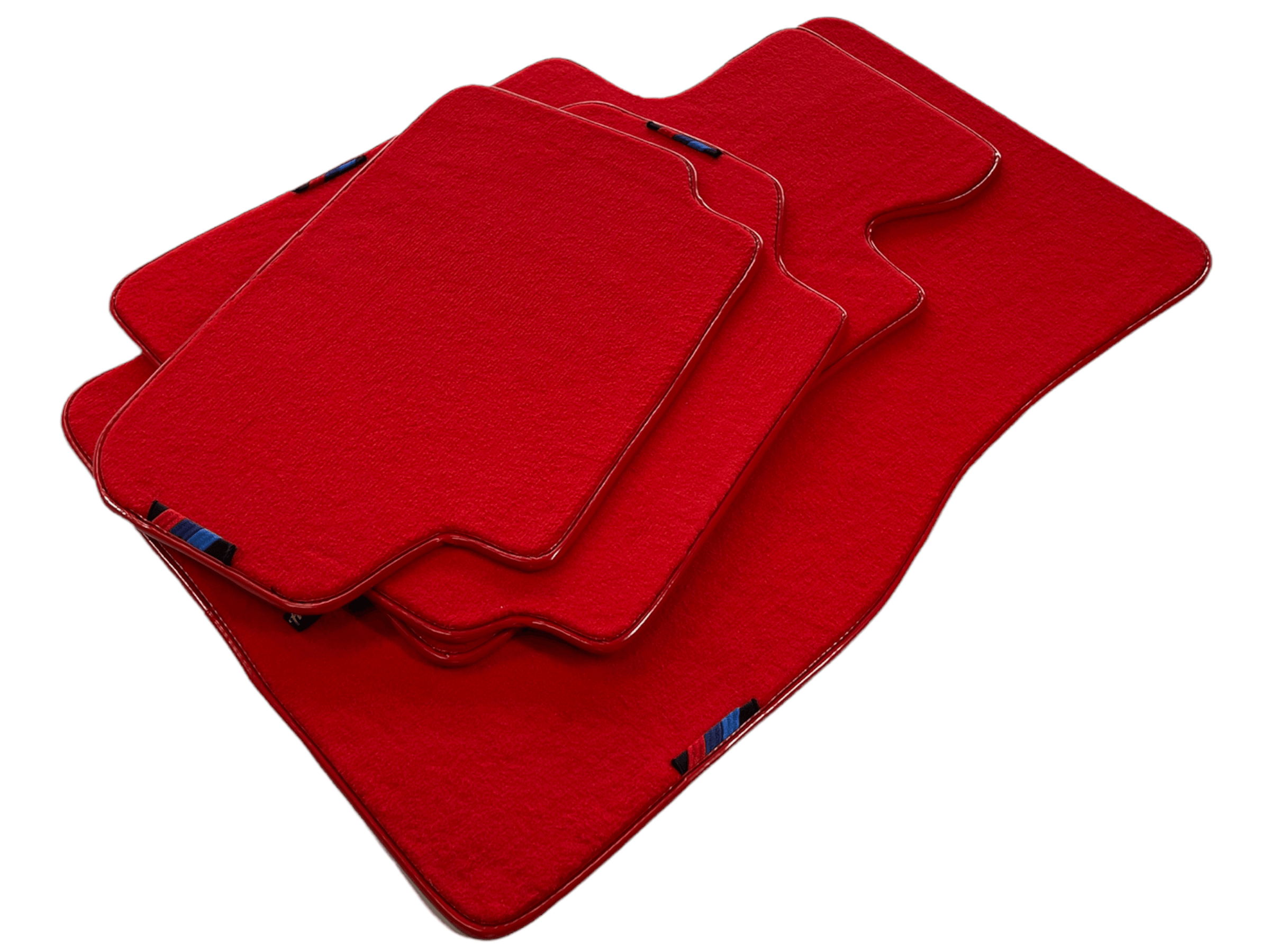 Red Floor Mats For BMW 3 Series F30 With M Package AutoWin Brand - AutoWin