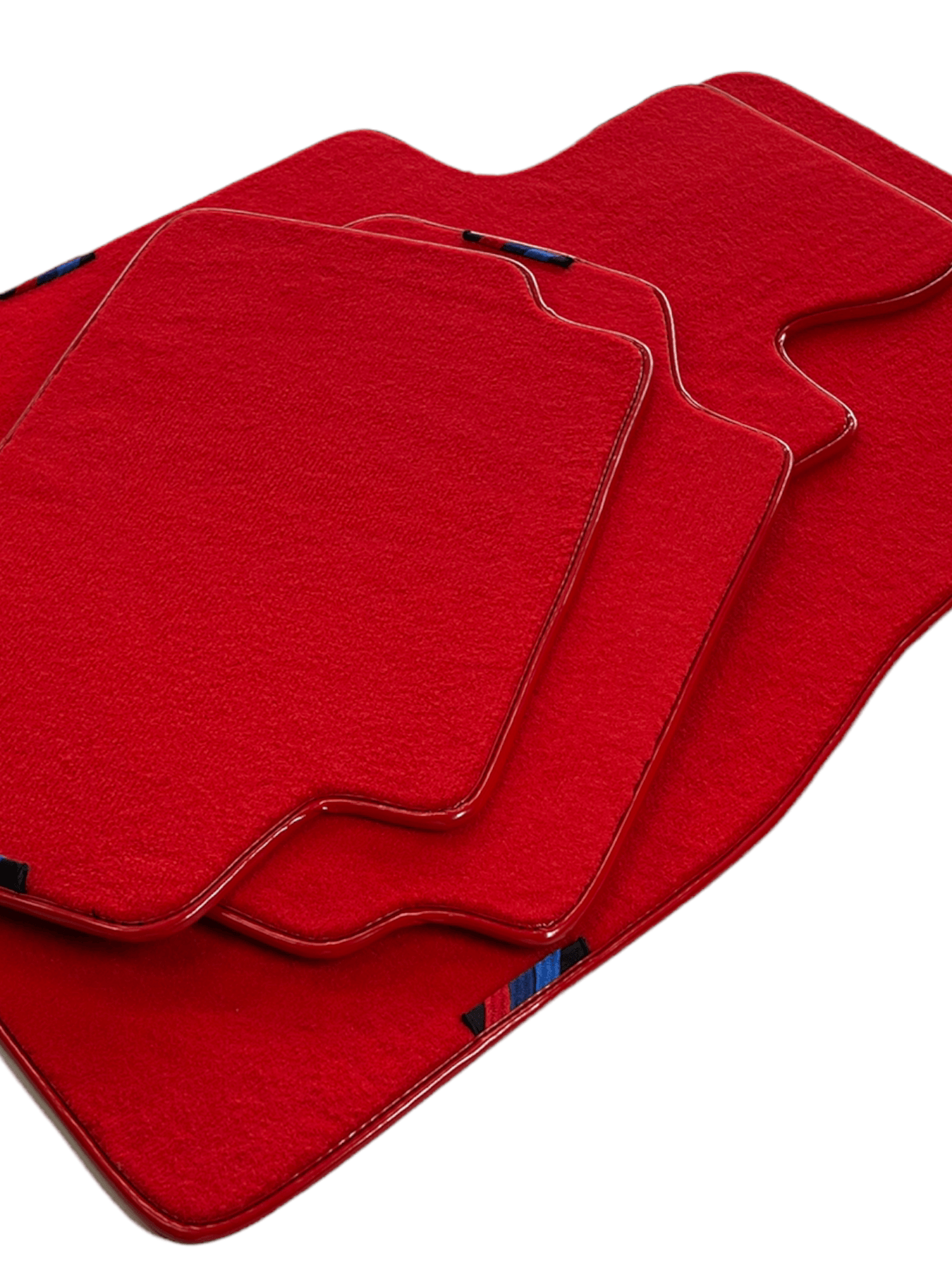 Red Floor Mats For BMW M3 F80 Series With M Package AutoWin Brand - AutoWin