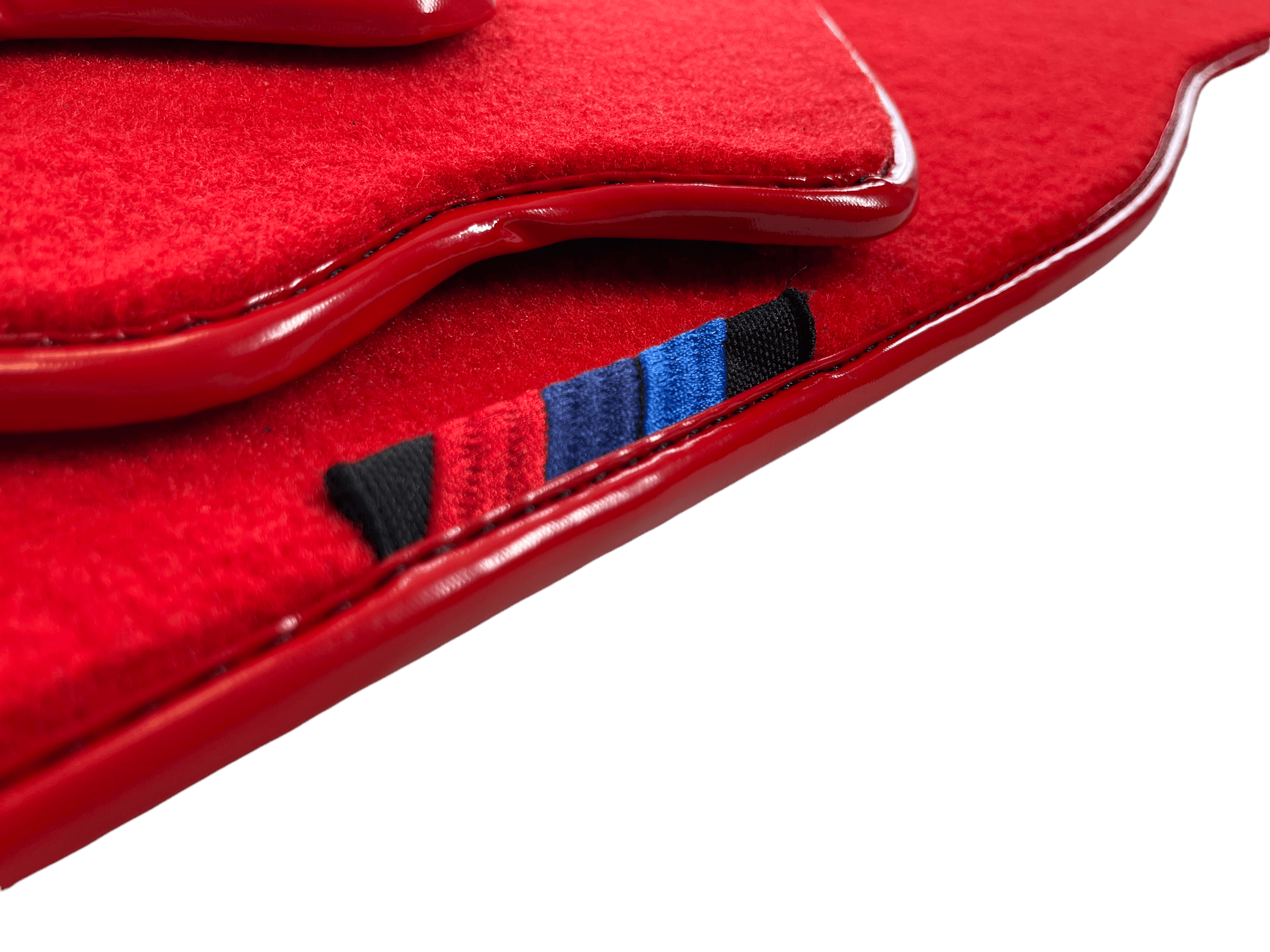 Red Floor Mats For BMW M4 Series F83 With M Package AutoWin Brand - AutoWin