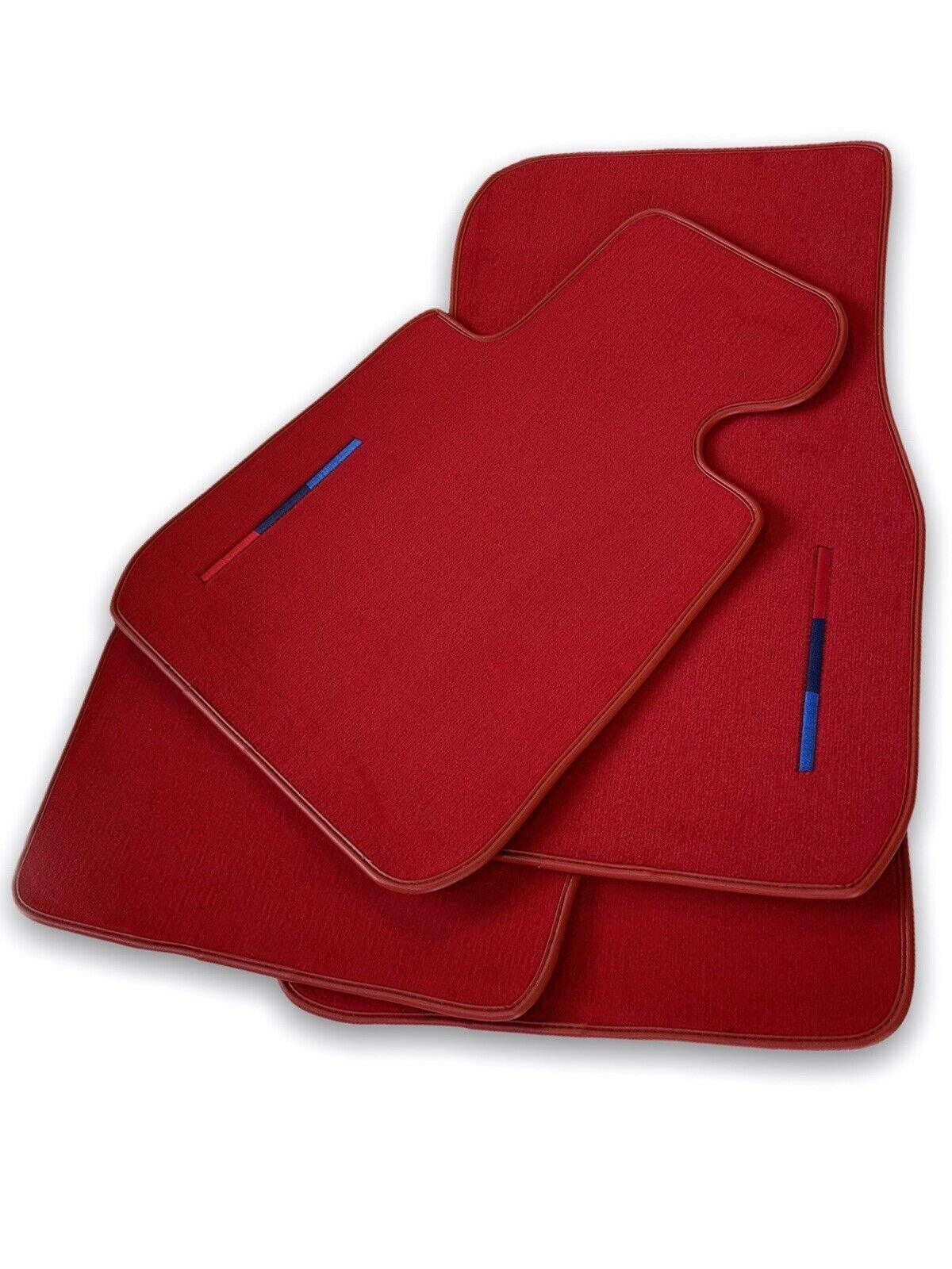 Red Floor Mats For BMW X4 Series F26 With M Package - AutoWin
