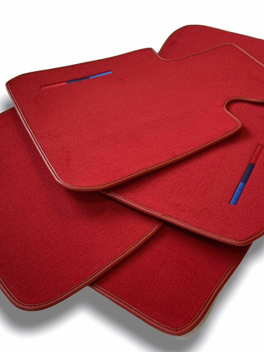 Red Floor Mats For BMW X5 Series G05 With M Package - AutoWin
