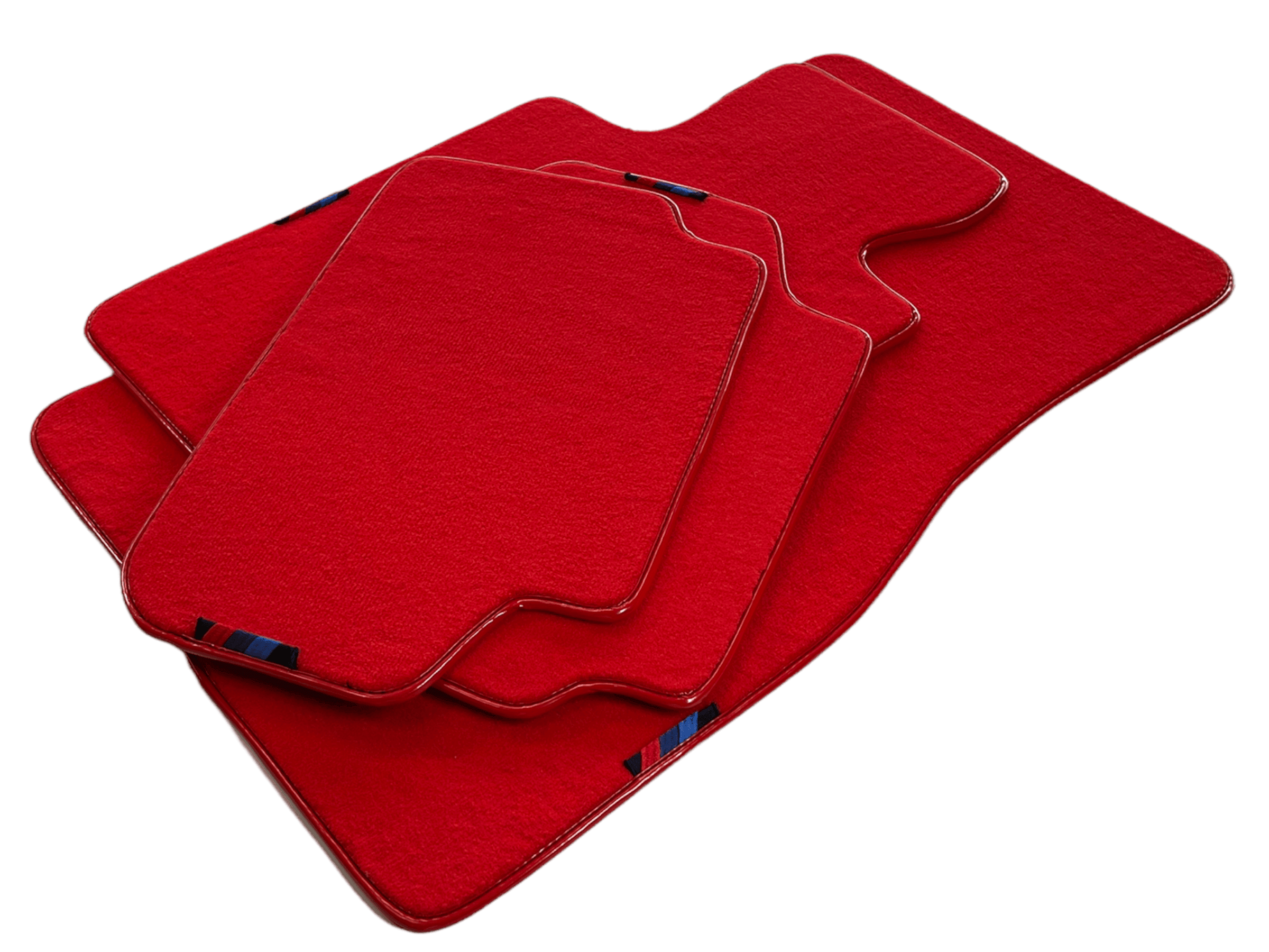 Red Mats For BMW 7 Series E32 With M Package AutoWin Brand - AutoWin